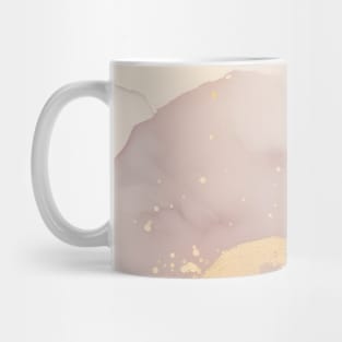 Pink and Gold Marble Effect Mug